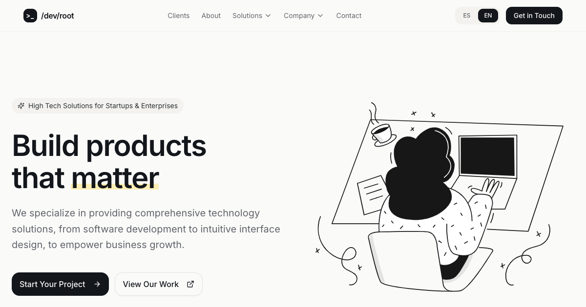 Dev Root Studio | High Tech Solutions for Startups & Enterprises